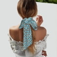 thumbnail image 5 of Wukai Turtle Print Hair Scarf for Women Fashion Silky Satin Headscarf Wrap Breathable Lightweight Neck Scarves For Handbag Accessories, 5 of 6