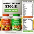 thumbnail image 3 of Simply Nature's Pledge - Packed with 42 Different Fruits & Vegetables - 4 Month Supply- Made with Whole Food Superfoods - with Aloe Vera – 100% Soy Free - 720 Capsules, 3 of 8