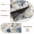 thumbnail image 6 of 6'x9' Area Rugs, Blue Gray Spring Floral Indoor Outdoor Area Rug for Living Room Bedroom, Vintage Botanical Washable Bathroom Rugs Kitchen Floor Carpet Mats Home Decor Aesthetic, 6 of 8