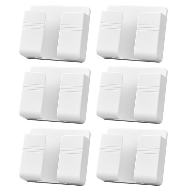 Soporte telefónico de la pared de 6 piezas portavasos de la pared del teléfono para la sala de estar del dormitorio