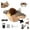 Brown Bird Toy, variant on Keyohome Cat Toys,Flapping Wings Sparrow,Chirping Bird Interactive Catnip Toy for Kitten or Small Dogs,Touch Activated,Rechargeable