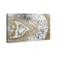 thumbnail image 2 of Wynwood Studio Abstract Wall Art Canvas Prints 'Agate Geode Crystal' Crystals - Gold, White, 2 of 4
