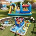 thumbnail image 2 of Costway Giant Water Slide Bounce House with Climbing Wall, Splash Pool & Basketball Hoop With 680W Blower, 2 of 10