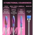 thumbnail image 6 of MelodySusie Nail Drill Bits Set, 7pcs Tungsten Carbide Diamond 3/32'' Professional Nail Drill Bits for Nail Drill Efile,colorful, 6 of 10
