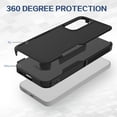 thumbnail image 4 of Defender Case for Samsung Galaxy S23 FE 5G 6.4'' Heavy Duty 1 in 1 Design Rugged Full Body Dustproof Shockproof Bumper Non-Slip Protective Cover,Black,For Galaxy S23FE, 4 of 10