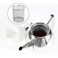 thumbnail image 2 of Moroccan Teapot With Filter - 1L Stainless Steel Coffee Maker Kettle With Filter, Large Capacity Thickened Flat Bottom Coffee Tea Water Container With, 2 of 5