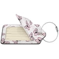 thumbnail image 2 of Fuzoiu Pink Butterflies (2) Print Premium Leather Luggage Tag,Travel Accessory,Luggage Tag for Suitcase Baggage Handbag Travel Bag,Name Card & Privacy Cover-4 PCS, 2 of 5