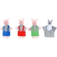 thumbnail image 2 of The Three Little Pigs And The Wolf Finger Puppet Story Toy, Toddler Children's Story Theater Doll (t, 2 of 5