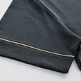 thumbnail image 6 of RKSTN Pajamas Set For Men Soft Short Sleeve Pjs Sets Solid Color Button Down Lapel Collar And Shorts Sleepwear Summer Lightweight 2 Piece Comfy Sleepwear, 6 of 8
