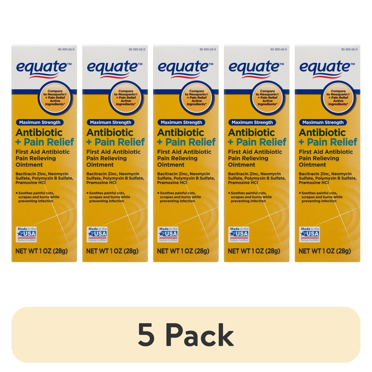 Antibiotic & Pain Relief Ointment, 1 oz (5-Pack) photo 1
