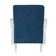thumbnail image 3 of ACME Malyssa Accent Chair in Teal & Clear Acrylic, 3 of 6
