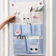 thumbnail image 2 of 2 Pieces Hanging Storage Bag, Wall Organizer Bag, Wall Organizer Pockets, Foldable, 7 Pockets and 3 Pockets, with Sticky Hooks, for Keys, Toys, Remotes, 2 of 5