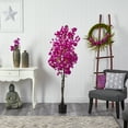 thumbnail image 4 of 6" Artificial Bougainvillea Artificial Tree in Plastic Pot, by Nearly Natural, 4 of 4