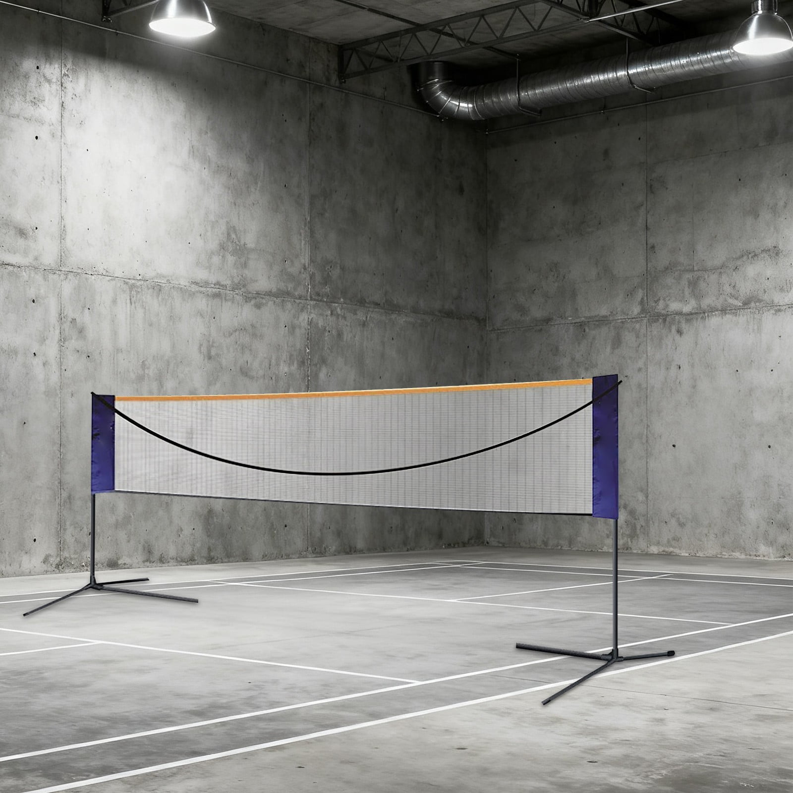 Miumaeov 20ft Badminton Net Portable Volleyball Tennis Net Set Height Adjustable W/ Carry Bag and Stand