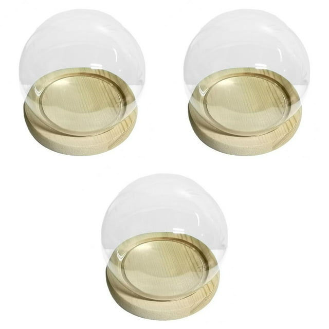 3 Piezas Pantalla de Cloche Campana Jarra Cubierta de Conservación