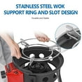thumbnail image 6 of OuterMust Outdoor Cooker with 54,000 BTU Propane Burner, 20" Wok & Adjustable Leg – Ideal for Backyard BBQ, Tailgating & Outdoor Cooking, 6 of 12