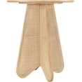 thumbnail image 4 of Meridian Furniture Butterfly 36" Natural Solid Wood And Cane Bar Height Table, 4 of 9
