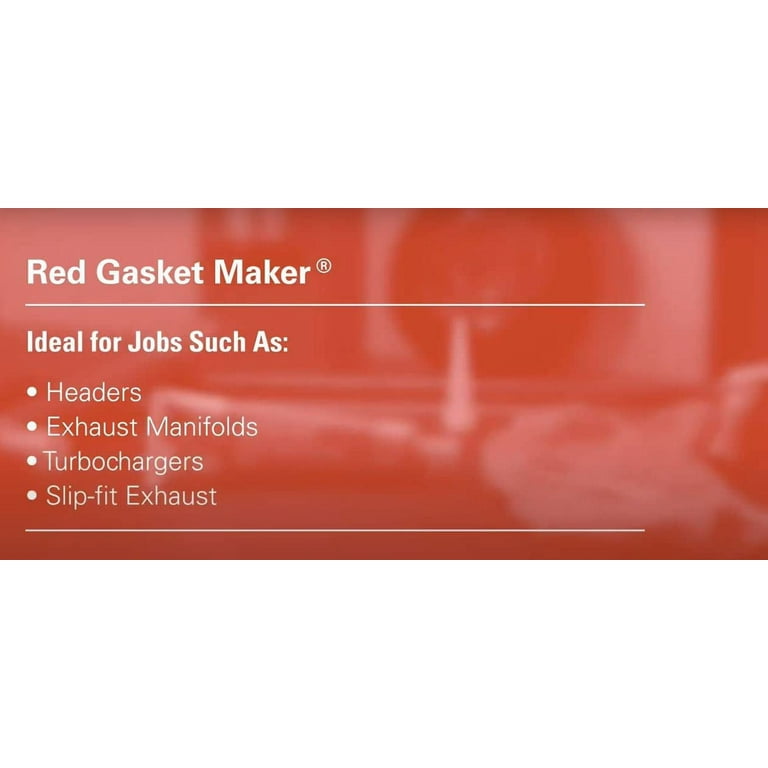 Permatex 81630 Ultra Red High Temp Gasket Maker, 3 oz - Walmart.com