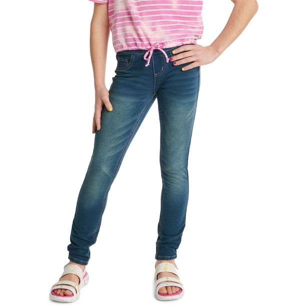 Justice Girl's French Terry Jean Legging, Sizes 6-18 - Walmart.com