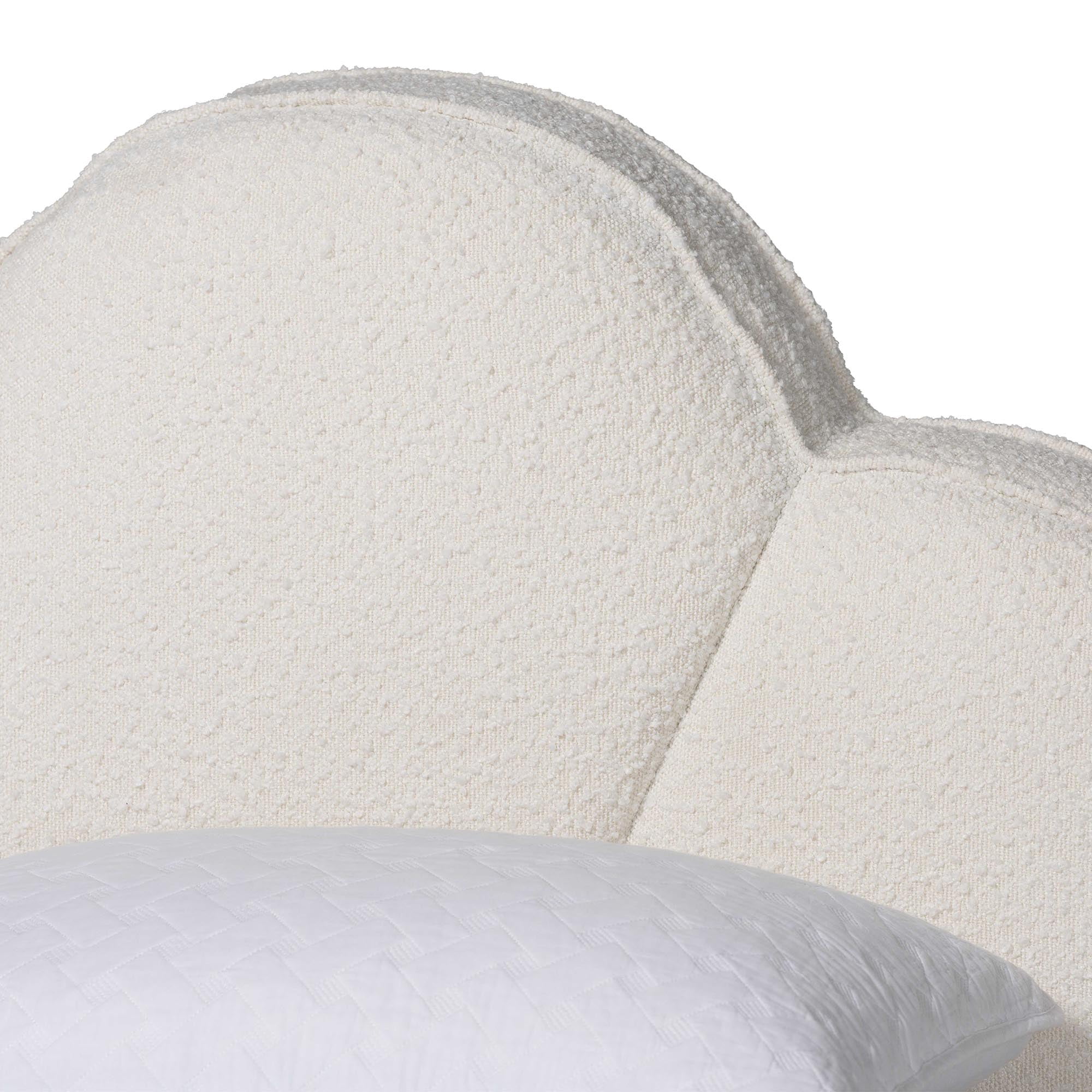 Baxton Studio Barrera Modern Floating Bed, Queen, Cream