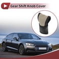 thumbnail image 2 of Unique Bargains 1 Pc Gear Shift Knob Cover Decoration Stick Shifting Handle Protector 13.5x8.5cm/5.31"x3.35" T-shape Black Beige Faux Leather, 2 of 7