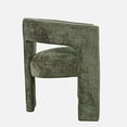thumbnail image 4 of Jofran Gwen Modern Luxury Jacquard Fabric Upholstered Sculpture Armchair, 4 of 11