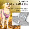 thumbnail image 4 of ThinkPet No Pull Harness Breathable Sport Harness with Handle-Dog Harnesses Reflective Adjustable for Medium Large Dogs,Back/Front Clip for Easy Control L Bright Pink, 4 of 9