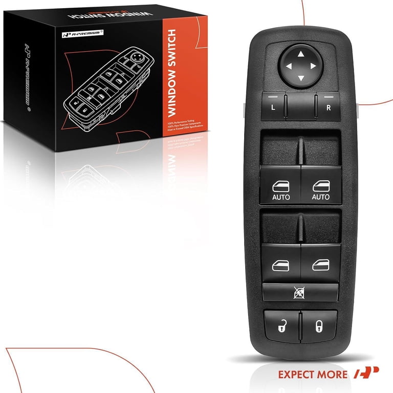 A-Premium Right Front Power Window Switch For Honda CR-V 2012-2016 (Without Bezel)
