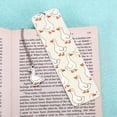thumbnail image 3 of Separador de libros NUBARKO lindo ganso crema metálico beige 13x3,5 cm, 3 of 7
