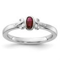 thumbnail image 3 of Auriga 925 Sterling Silver Created Ruby Ring for Women Size- 6, 3 of 6