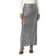 thumbnail image 1 of Falda larga brillante con lentejuelas y cintura alta para mujer - Falda larga ajustada, poliéster, formal/fiesta de baile - Tallas S-XL, 1 of 5