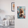 thumbnail image 5 of Daiia Floating Cat And Donuts Pattern Decorator Wall Plate Child Safe Outlet Cover, Switch and Outlet Covers,Size 1-Gang 5.0" x3.0" , Polycarbonate Thermoplastic-Style V, 5 of 6