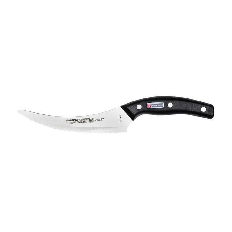 Miracle Blade III Stainless 6 Filet Knife and 9 Slicer Kitchen Knives
