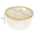 thumbnail image 3 of Foldable Bamboo Laundry Hamper without Lid - Decor Essentials for Any Room - Small - Circular - White, 3 of 4
