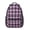 Purple and Black-1, variant on Yellow and Black Checkered Pattern Backpack for School, Cute School Bag with Adjustable Shoulder Straps and Padded Back, 15.3"x11"x6.7"