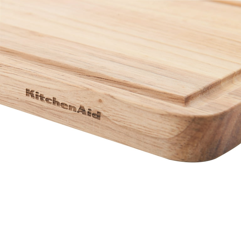 If You Want Breakfast in Bed KitchenAid 8x10 Natural Rubberwood Cutting  Board