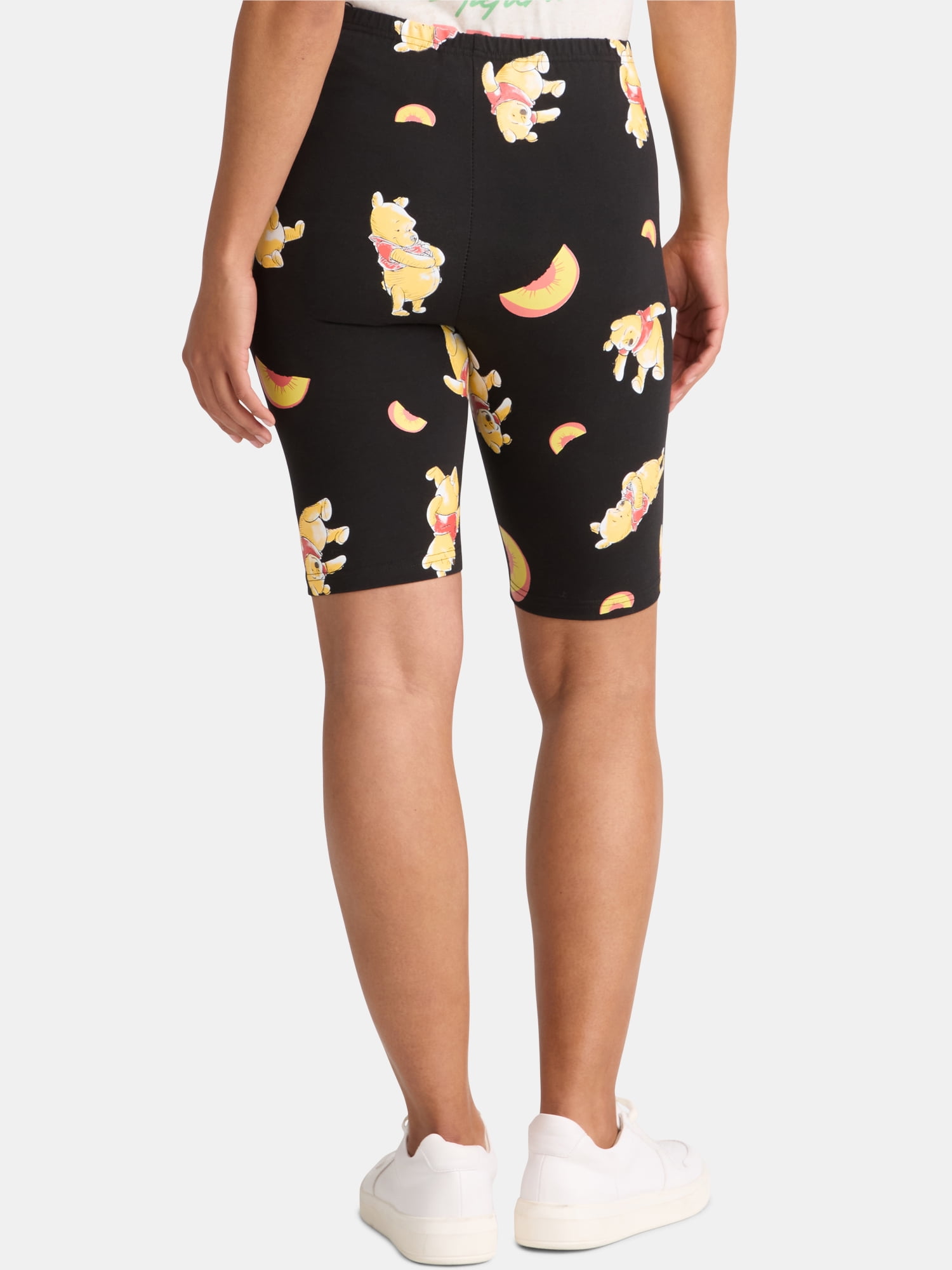 Disney Women’s Winnie the Pooh Print Biker Shorts, Sizes XXS-XXL