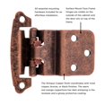 thumbnail image 3 of Hickory Hardware P243-AC Antique Copper Surface Self-Closing 0.37 In. Offset Hinge 2-Pack, 3 of 4