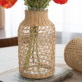 thumbnail image 1 of Florero de vidrio de escritorio con tapa de algas marinas Vint decorativo ER, 1 of 5
