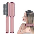 thumbnail image 1 of Cepillo alisador de cabello con revestimiento cerámico antifrizz, diseño 2 en 1 ideal para viajes., 1 of 5