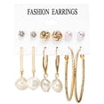 thumbnail image 2 of Pendientes de acetato acrílico y perlas de Bohemia Xihbxyly, 2 of 5