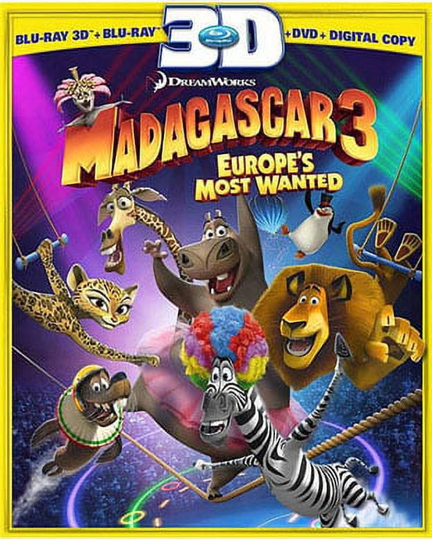 マダガスカル3 3Dスーパーセット [Blu-ray] Madagascar 3: Europe's Most Wanted (3D Blu-ray + Blu-ray + DVD