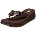 thumbnail image 1 of Volatile Women's Mini Croco Wedge Sandal, Brown, 9 B US, 1 of 3