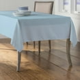 thumbnail image 2 of LA Linen Polyester Poplin Rectangular Tablecloth, 60 by 120-Inch, Blue Light, 2 of 2