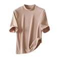 thumbnail image 1 of Casual Primavera Tops para las Mujeres Cuello Redondo Camiseta Blusa, Cómodo Ligero Poliéster Superior de Verano, 1 of 9