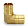 thumbnail image 3 of PEX X PEX 90 Degree Elbow Barb Pipe Fitting 1/2 Inch Brass (pack of 10), 3 of 3