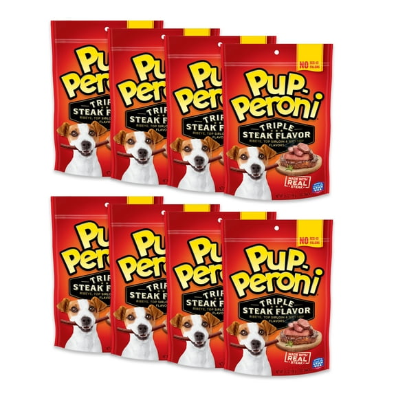 Pup Peroni Triple Steak Flavor Dog Treats, 22.5 oz Bag