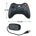 thumbnail image 3 of TFixol 2.4G wireless xbox360 handle with receiver PC computer notebook PS3 universal game handle manufacturer black, 3 of 5