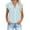 Blue, variant on HONHUZH Button Down Shirts for Women 2024 Summer Fashion Lapel Button-up Short-sleeved Shirt 2XL