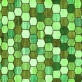 thumbnail image 1 of Ahgly Company Indoor Square Abstract Green Modern Area Rugs, 8' Square, 1 of 4